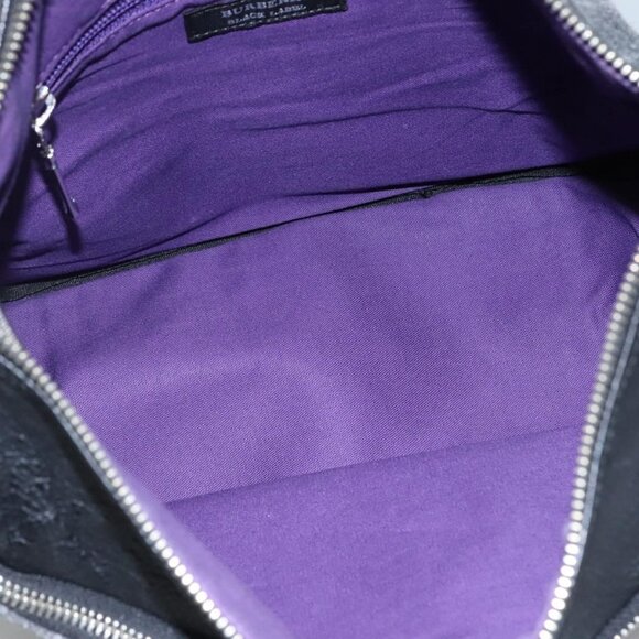 BURBERRY Black label Shoulder Bag Wool Gray Auth bs23525 - Picture 11 of 15